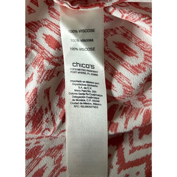 Chicos Women’s Size Small Tribal Aztec Print Sleeveless‎ Tunic Dress - Picture 9 of 9